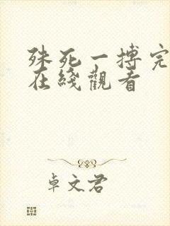 殊死一搏完整版在线观看