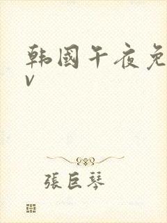 韩国午夜免费av