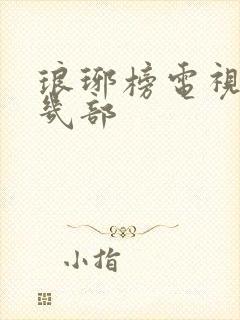 琅琊榜电视剧有几部