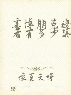 赛博朋克边缘行者有多少集