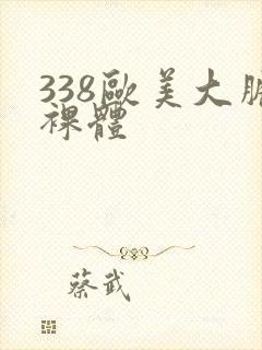 338欧美大胆裸体
