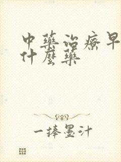 中药治疗早射吃什么药