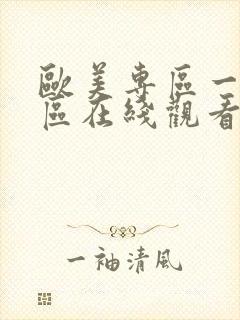 欧美专区一区二区在线观看封面