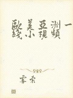 欧美亚洲一区在线小视频