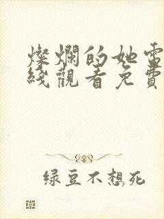 灿烂的她电影在线观看免费完整版