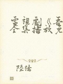 电视剧《吾岸》全集播放免费观看封面