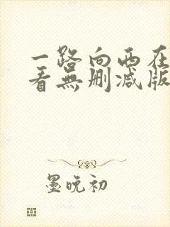 一路向西在线观看无删减版