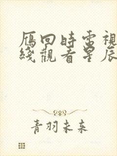 雁回时电视剧在线观看星辰影院封面