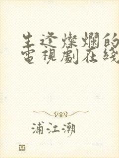 生逢灿烂的日子电视剧在线观看免费