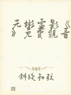 元彬电影《大叔》免费观看