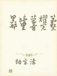 黑暗荣耀第二季哪里看完整版封面