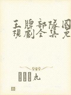 王牌部队国产电视剧全集免费