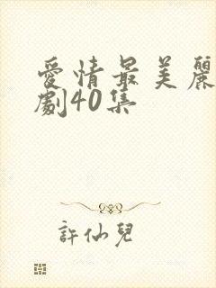 爱情最美丽电视剧40集