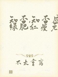 知否,知否应是绿肥红瘦免费看