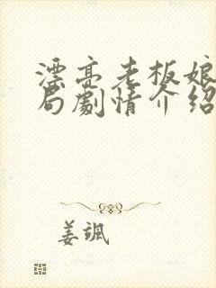 漂亮老板娘大结局剧情介绍