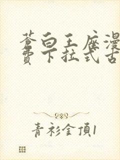 苍白王座漫画免费下拉式古风漫画