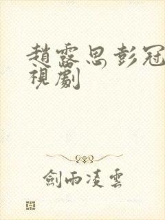 赵露思彭冠英电视剧封面