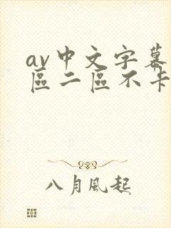 av中文字幕一区二区不卡