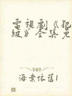 电视剧《犯罪升级》全集免费观看封面