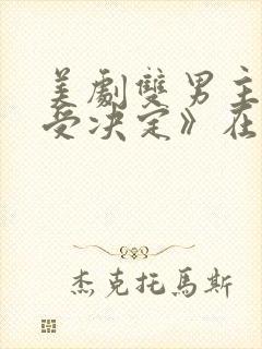 美剧双男主《攻受决定》在线观看封面