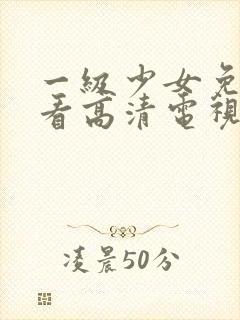 一级少女免费观看高清电视剧封面