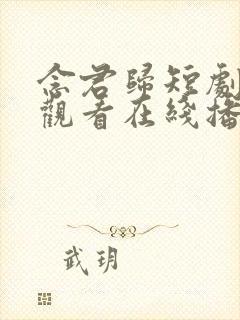 念君归短剧免费观看在线播放封面