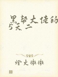 黑帮大佬的365天二