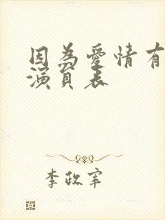 因为爱情有多美演员表