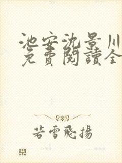 池安沈景川小说免费阅读全文最新章