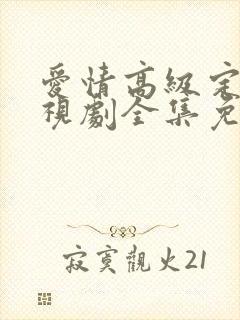 爱情高级定制电视剧全集免费封面