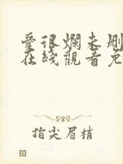 爱很烂未删减版在线观看免费完整版封面