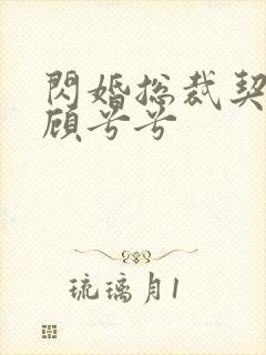 闪婚总裁契约妻顾兮兮