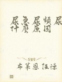 尿急尿频尿疼是什么原因封面