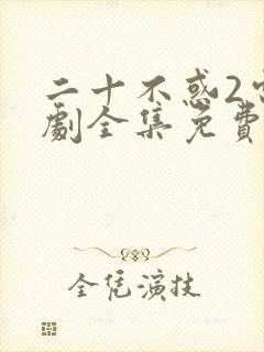 二十不惑2电视剧全集免费观看完整版