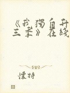 《我独自升级第三季》在线观看