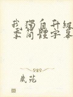 我独自升级第二季简体字幕在线观看