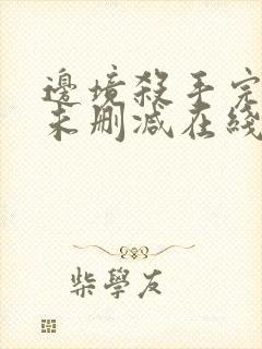 边境杀手完整版未删减在线免费观看