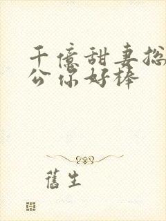 千亿甜妻总裁老公你好棒