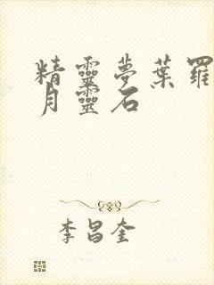 精灵梦叶罗丽之月灵石封面