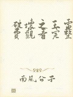 破坏之王电影免费观看完整版国语