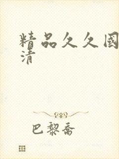 精品久久国产高清封面