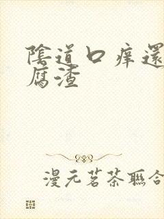 阴道口痒还有豆腐渣封面