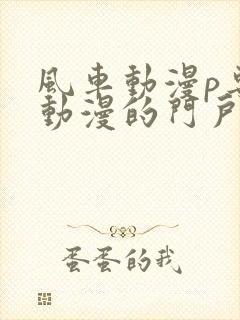 风车动漫p专注动漫的门户