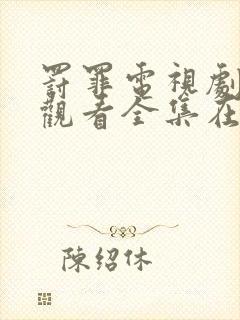 罚罪电视剧免费观看全集在线播放封面