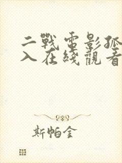 二战电影孤军深入在线观看