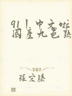 91丨中文啦丨国产九色熟女