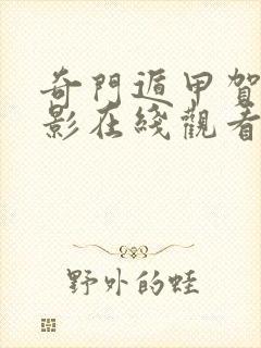 奇门遁甲贺鹏电影在线观看