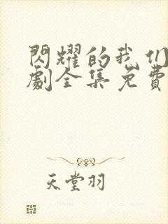 闪耀的我们电视剧全集免费观看