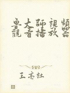 鲁大师视频免费观看播放器手机版封面