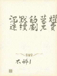 沉默的荣耀电视连续剧免费观看全集